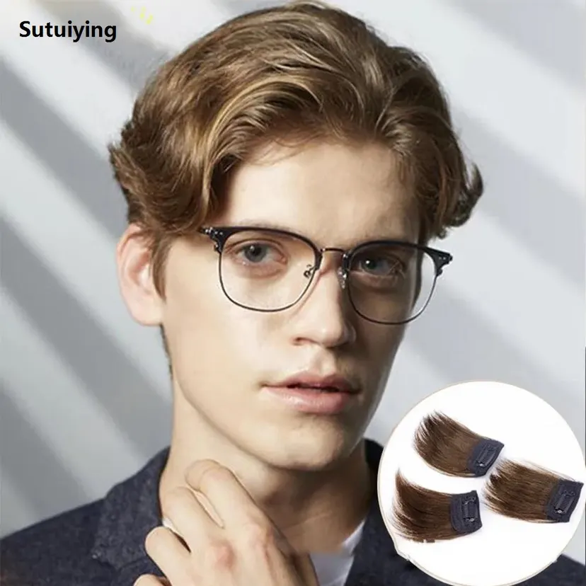 Sutuiying Synthetic 1Piece Invisible Mini Hair Pad For Women Bargain price And Men Hair Extension Clip Hair Topper 10cm