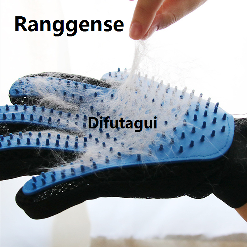 Difutagui 2025 New Pet Glove Cat Grooming Glove Cat Hair Deshedding Brush Gloves Profesional Dog Comb for Cats Bath Hair Remover Clean Massage Brush For Animal