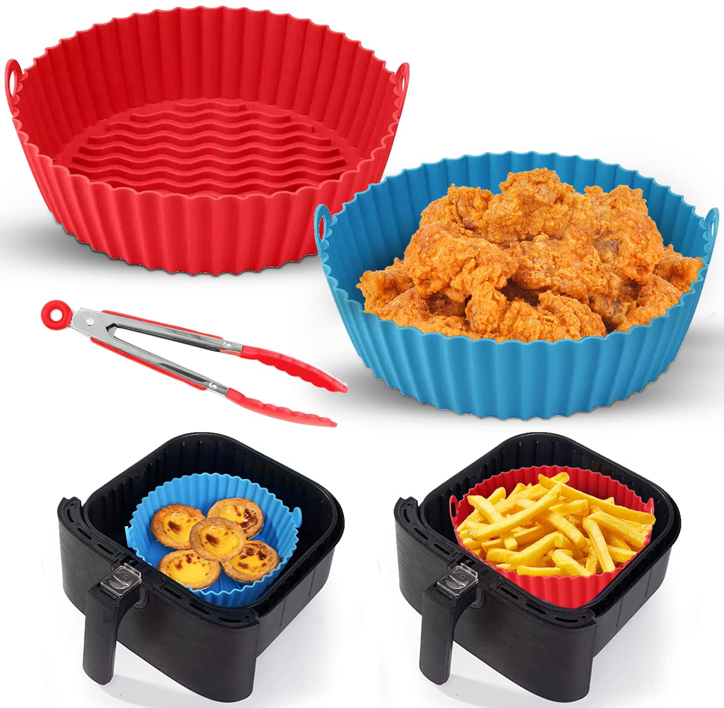 Silicone Air Fryer Liner Silicone Tray For Air Fryer