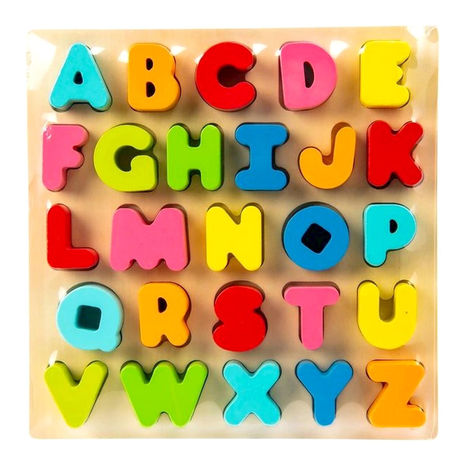 Wooden English Board With 3D 26 Alphabets Puzzle ABC For Kids