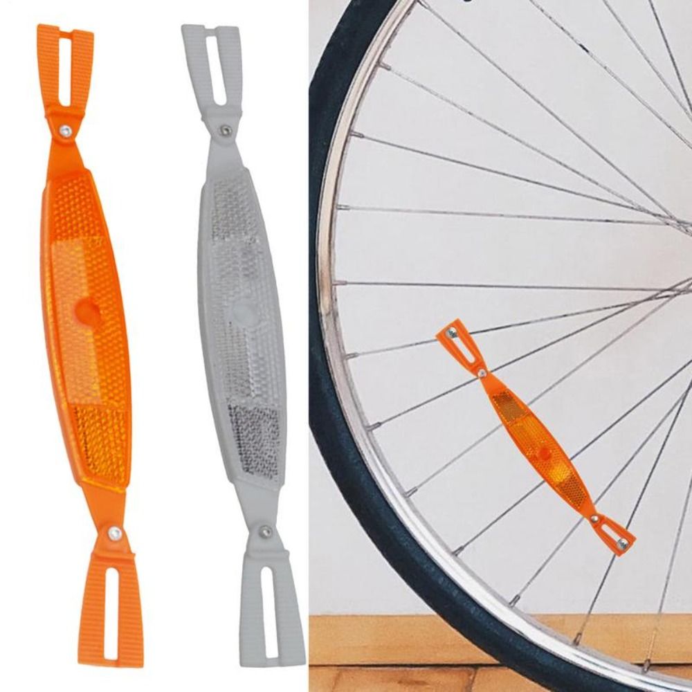 1 Pair High Quality ABS Bike Spoke Reflectors Warning Safety Light Bicycle Wheel Reflectors Bicycle Accessories Cycling Reflector Night Riding