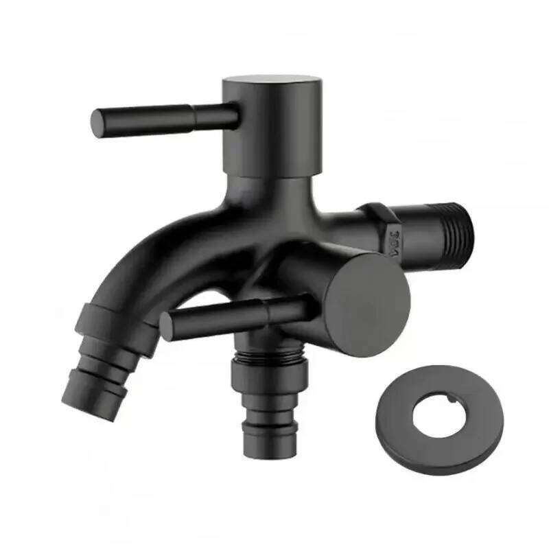 1pc 304 Stainless Steel Multi Functional Washing hine, Double Outlet Faucet