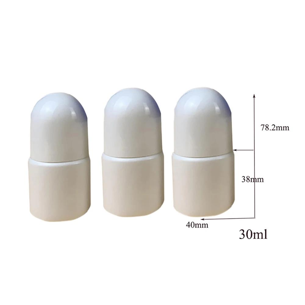 New 1pcs 30/50ML Empty Refillable Rollerball Bottle Plastic Roller Bottles For DIY Deodorant Essential Oils Perfume Cosmetics