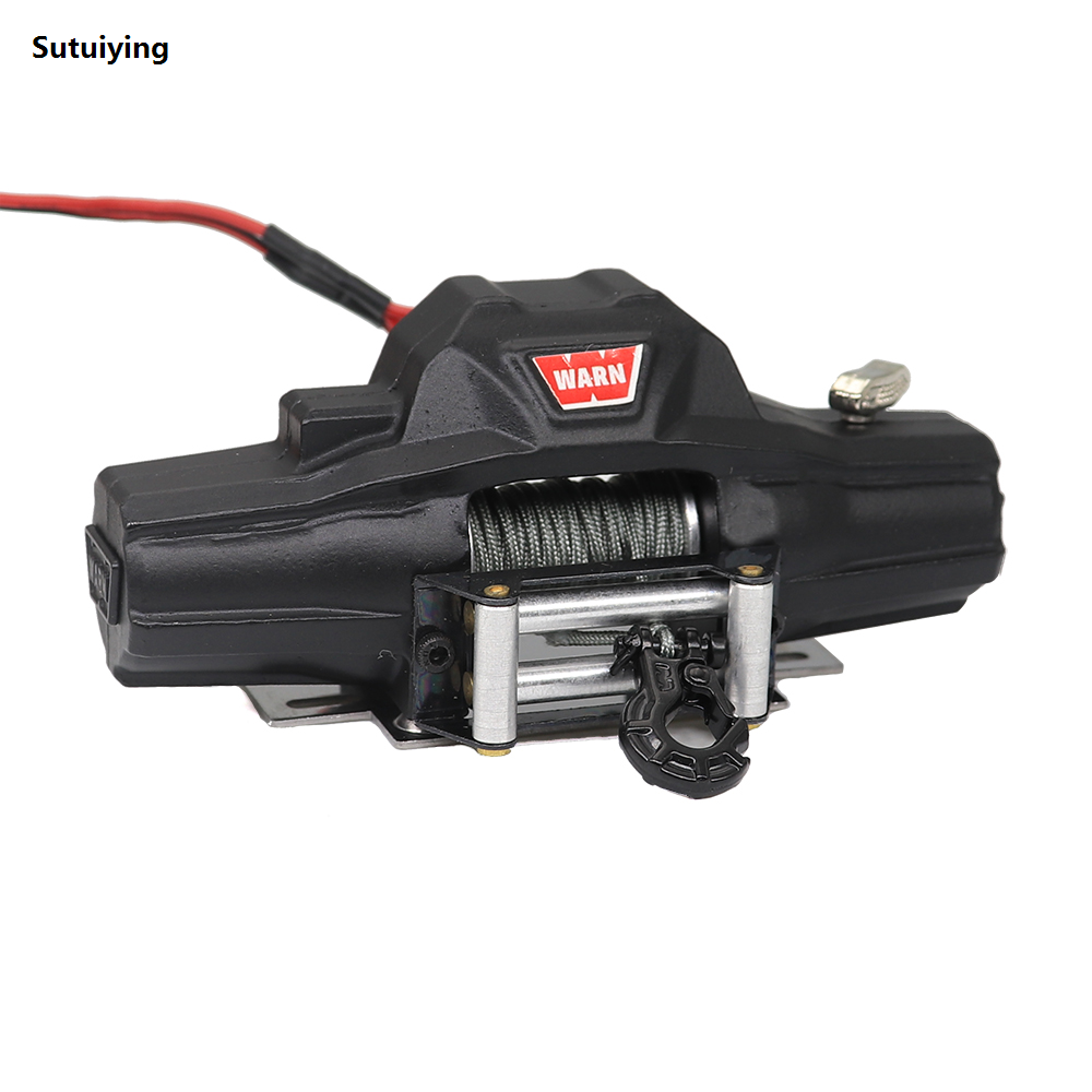 Sutuiying Rc Metal Automatic Simulation Winch/Controller For 1/10 Rc Crawler Car Axial Scx10 Trax Trx4 Rc4wd D90 D110 Tf2 Rgt Tamiya Cc01