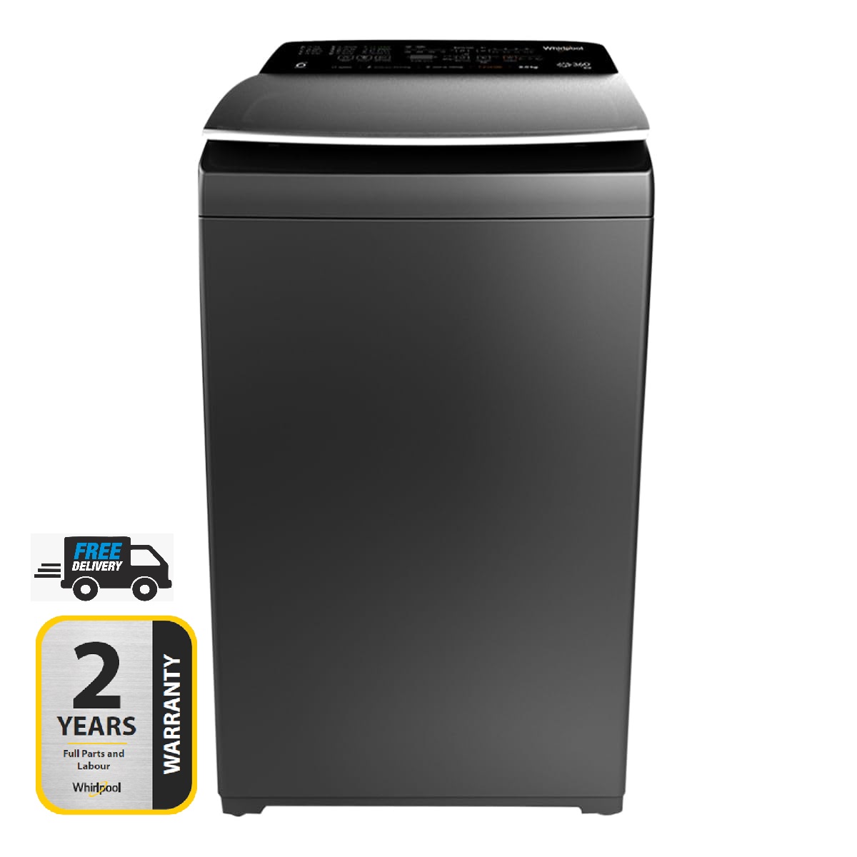 WHIRLPOOL 360° BloomWash Pro 8kg 5 Star Top Load Washing Machine with In-Built Heater