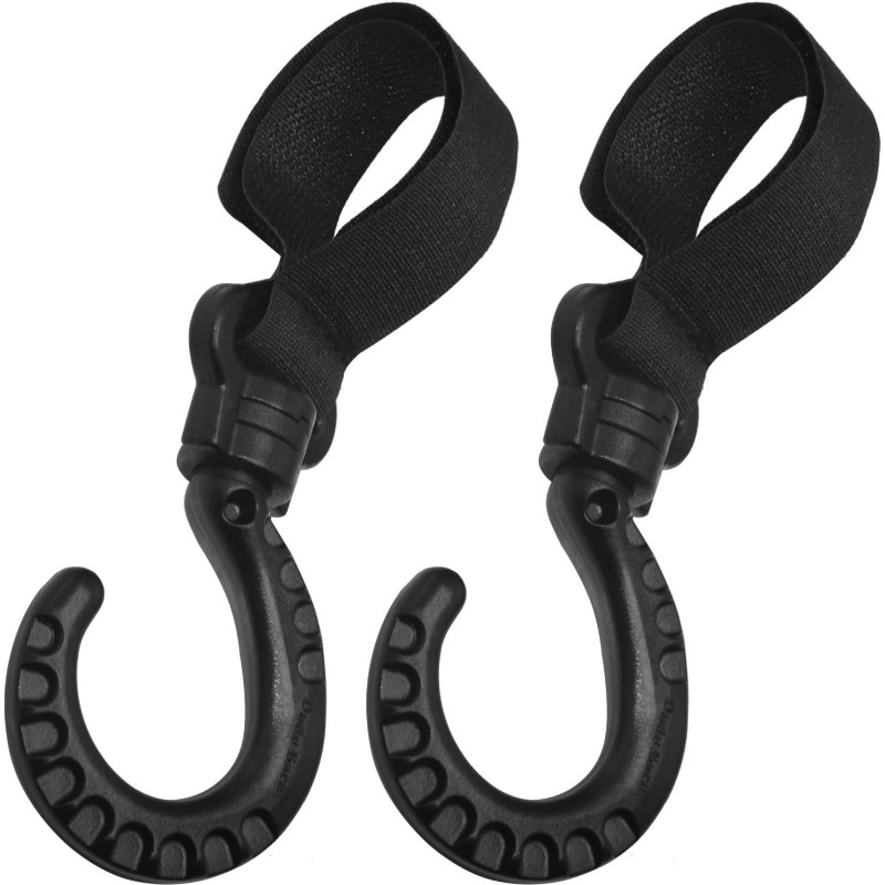 2PCS 360 Degree Swivel Universal Plastic Steel Hooks Hole Free Hooks Hanging Helmet Takeaway Hooks Motorcycle Bike Front Hanging Hooks