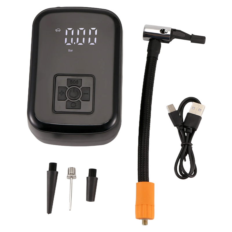 OYPFXMI Portable Car Air Pump USB Charging Wireless Intelligent Digital Display Tire Inflator Electric Tire Inflator
