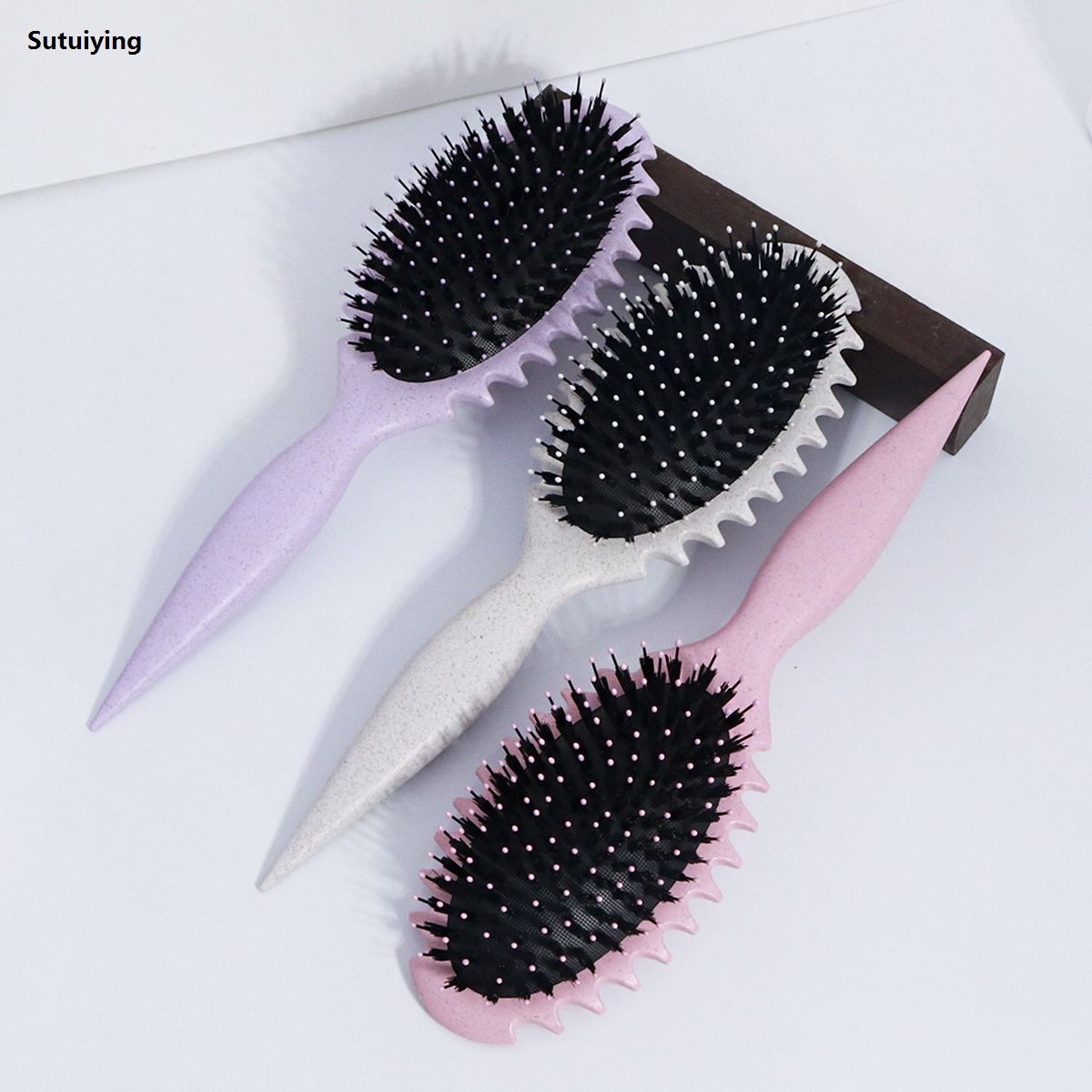 Sutuiying 1pc Curly Hair Definition Styling Brush Mane Removal Brush Entanglement Fifty percent discount Comb Styling Definition Curly Hair Cutting Styling Tool