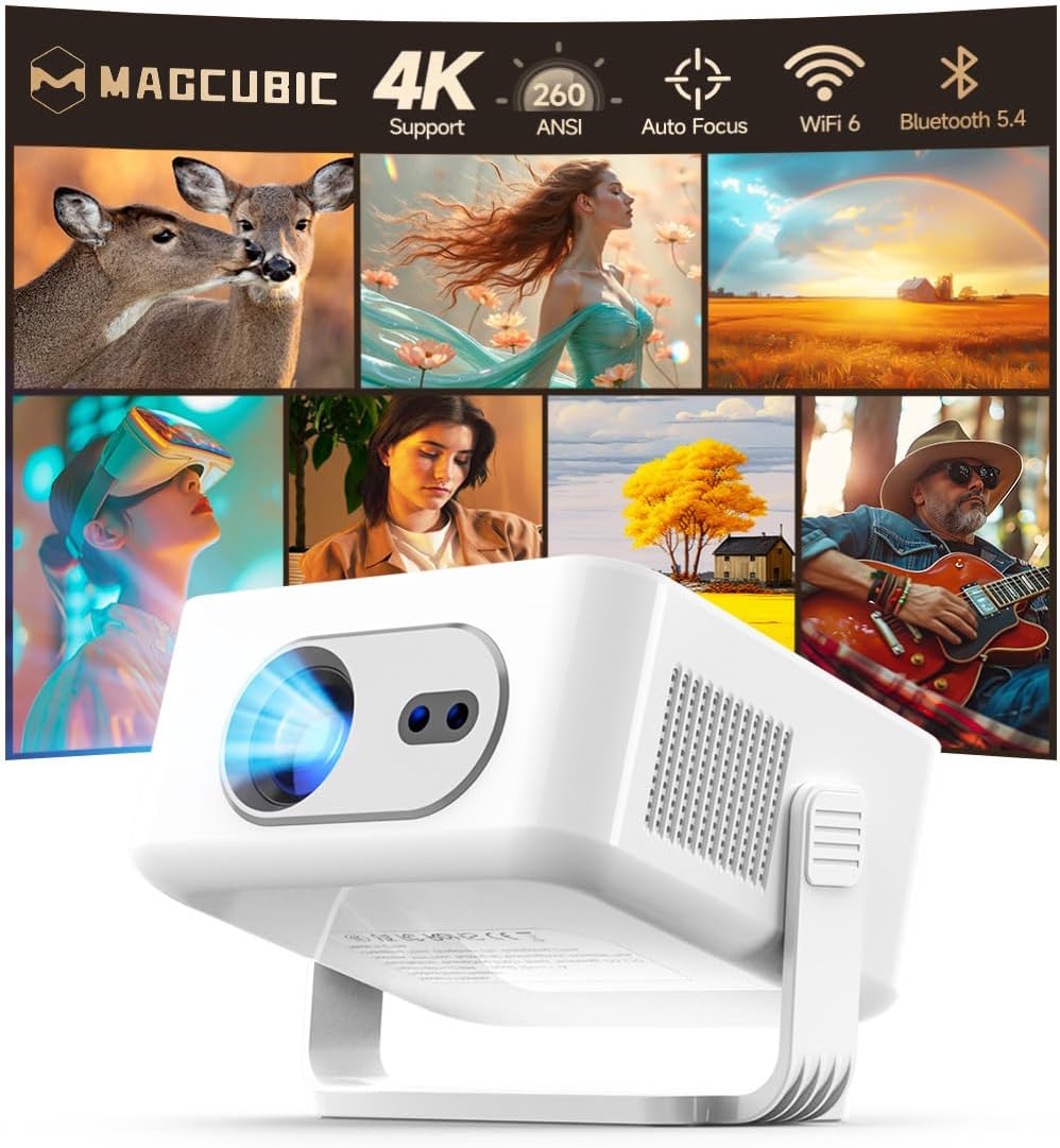 HY300MAX Android 14 Projector Native 720P HD Support 8K Auto Focus and WiFi Portable Mini For Home Outdoor