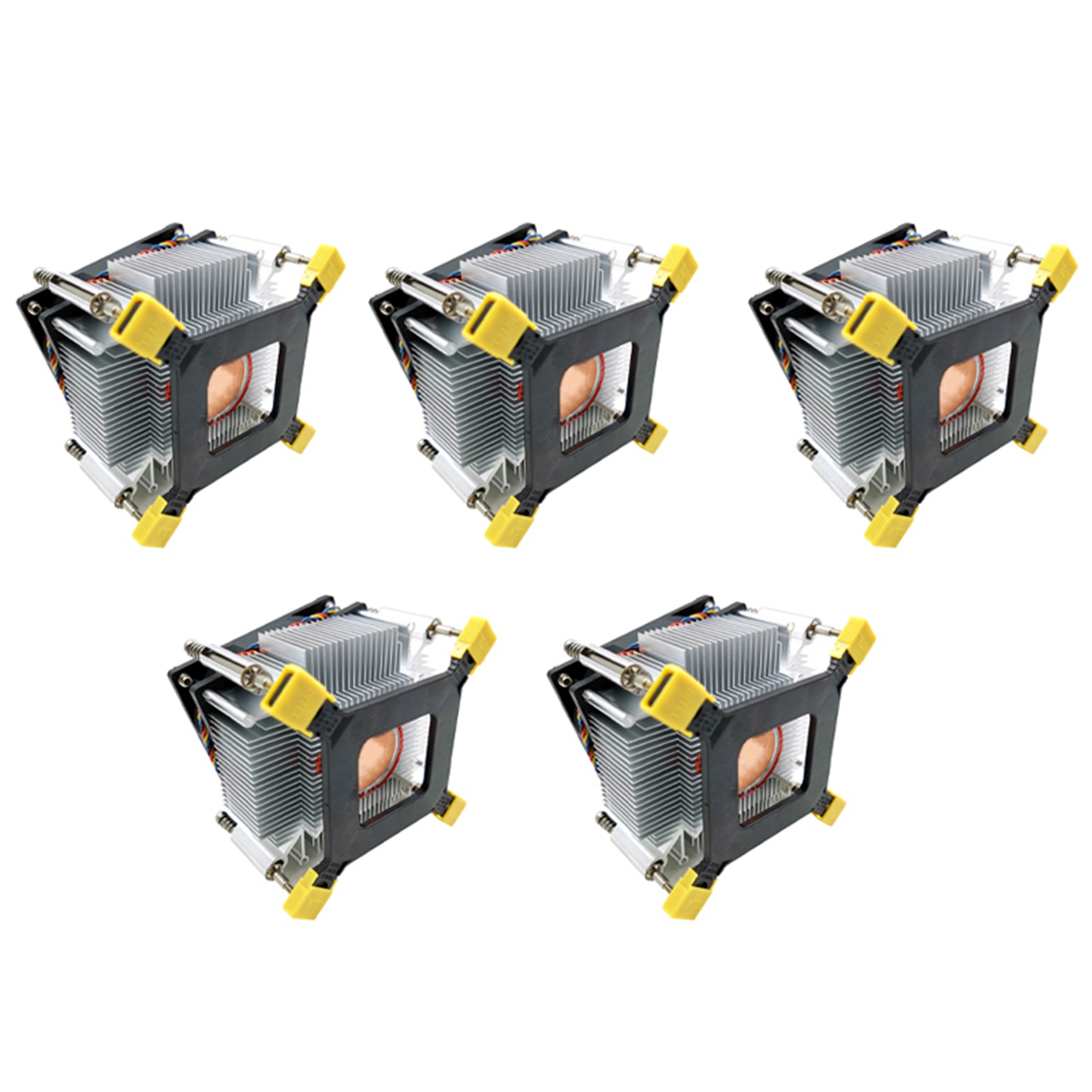 5X CPU Cooler Fan Cooling 1366 2011 1155 4-Pin Wire Temperature Control and Speed Control Radiator for X58 X79