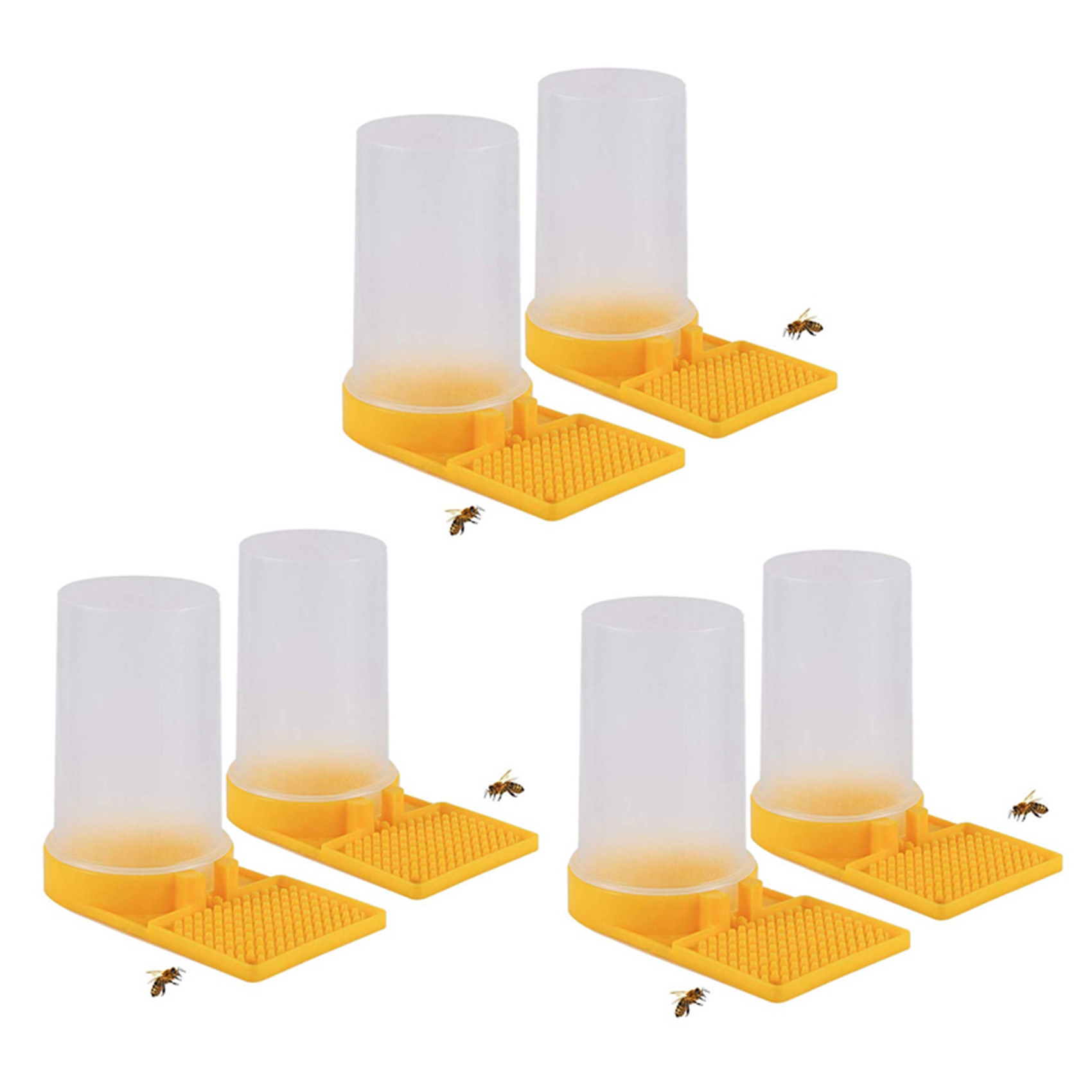 NAMUNY 6 Pack Beehive Beekeeping Water Dispenser Honey Beehive Entrance Feeder Bee Drinking Beekeeping Equipment
