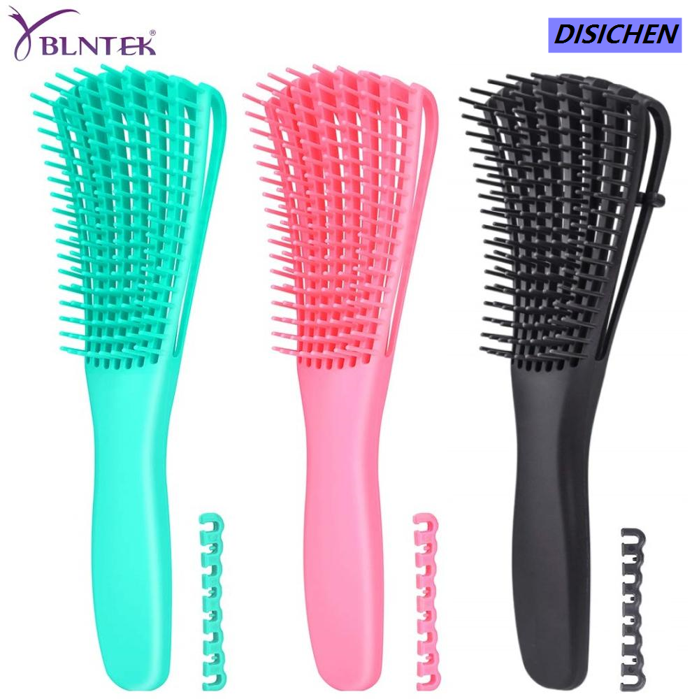 DISICHEN 【Bestseller Alert】 YBLNTEK Hair Detangling Brush Scalp Massage Hair Detangler Hairbrush Dry Wet Hair Barber Accessories