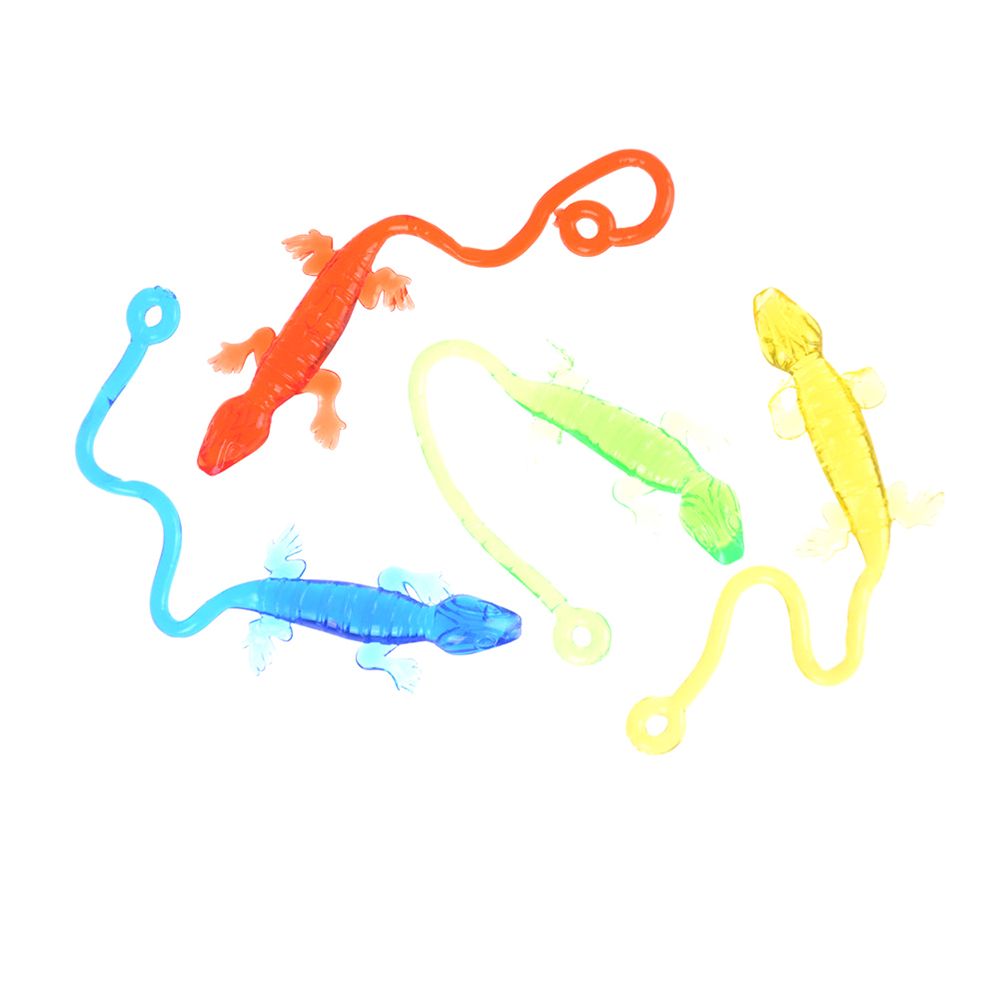 Funny Gift Retractable Children Novelty Gadgets Viscous Lizard Gag