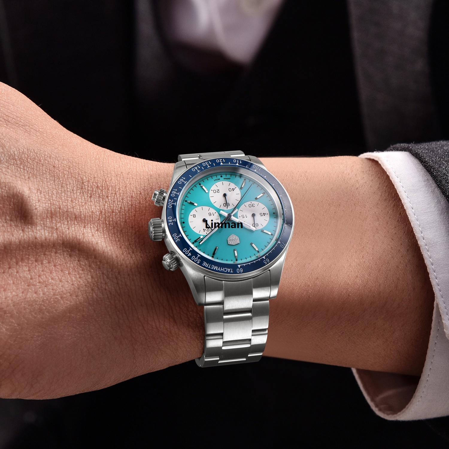 Linman RollsTimi 2025 New Men's Watches Top Luxury Man Quartz Wristwat2025 New ches Chronograph AR Sapphire Mirror Waterproof Sports Clock Gift