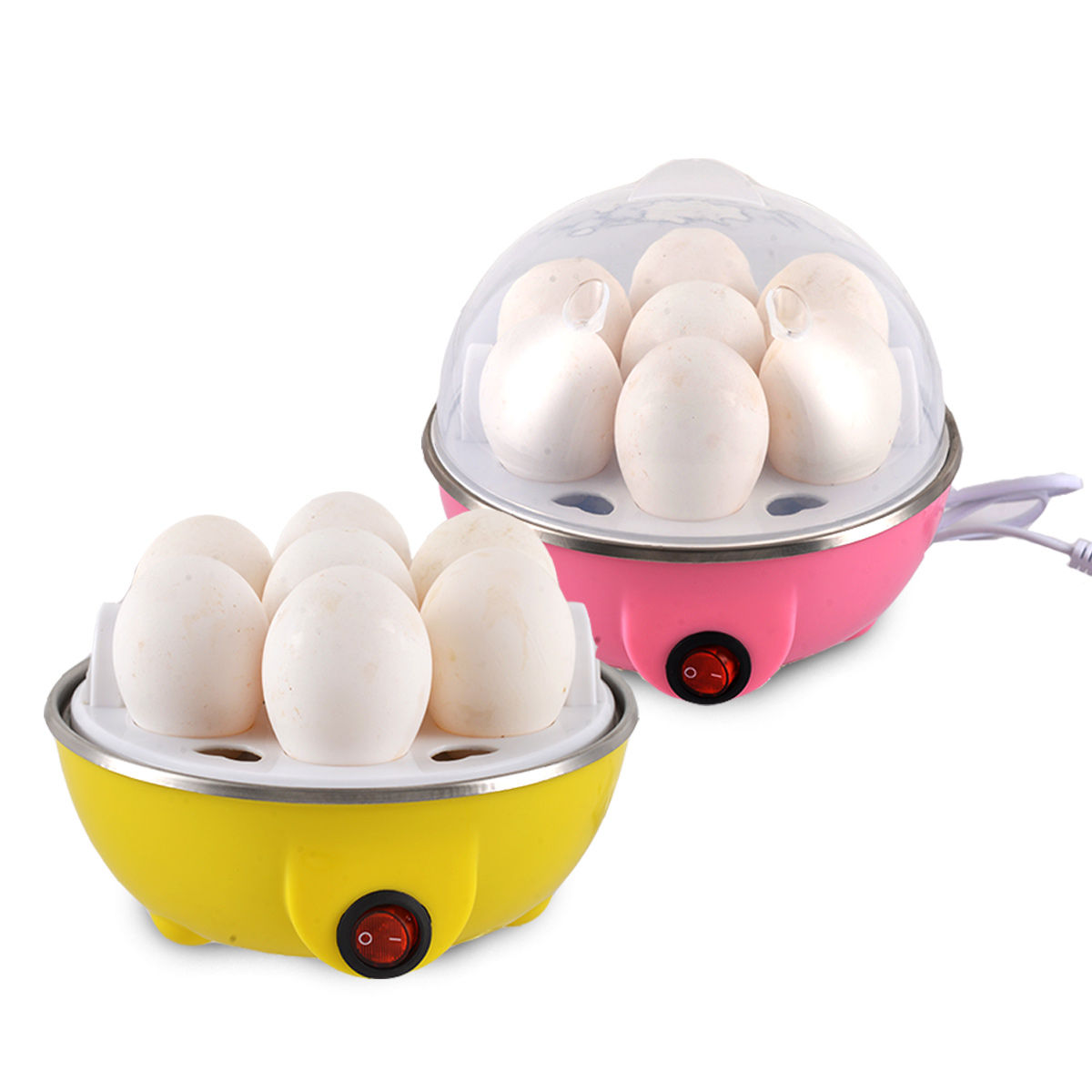 Stainless Steel Multifunction Auto Off 7 Egg Steamer