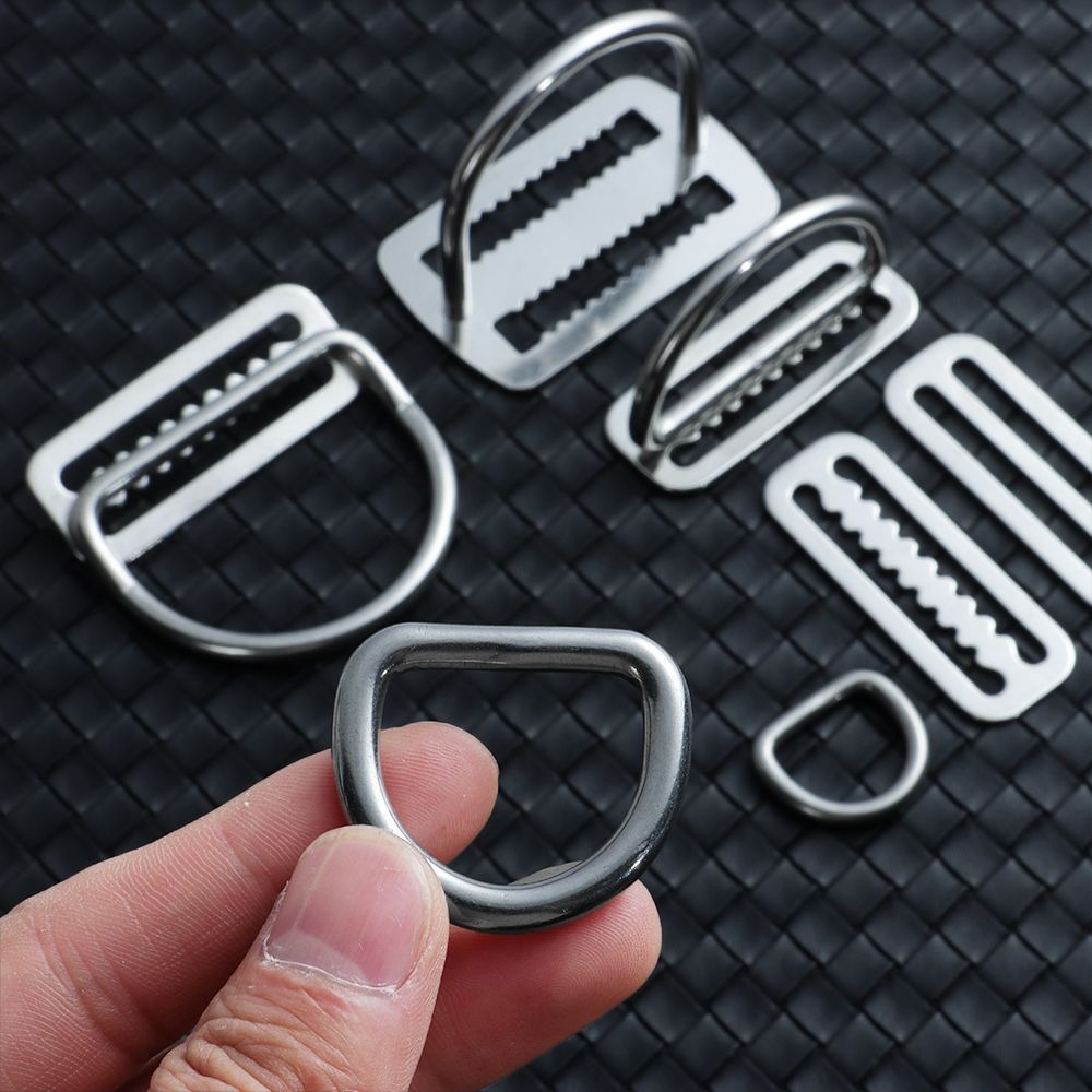 Stainless Webbing D Ring Freediving Diving Retainer Stopper Weight Belt Freediving D Ring Belt Belts Retainer Diving Belt D Ring Weight Belt Keeper
