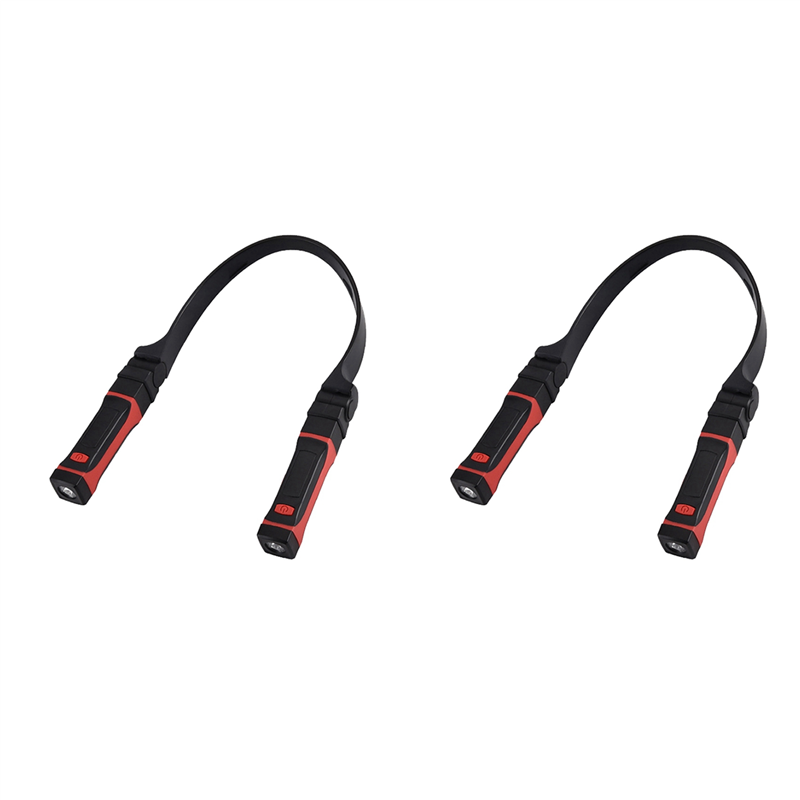JINMY 2X Detachable Neck Light Rechargeable, LED Work Light with Magnetic Base, Hands Free Light, Around Neck