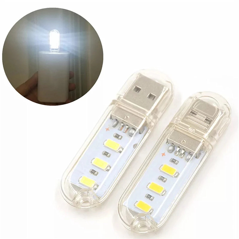 Portable Laptop 3LEDs 8LEDs Warm White Mini light Reading Book Lamp LED Lights Book Light Night light