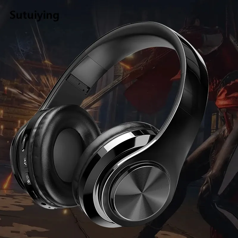 Sutuiying B39 Wireless Bluetooth Headphones With Mic Noise Cancelling Headsets New Stereo Sound Earphones Sports Gaming Headphones Supports TF