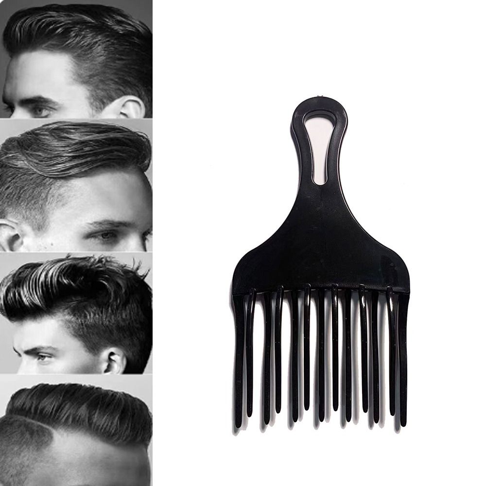 Professional Big Tooth Comb Plastic Double-layer Hair Brush Barber Weaving Hairdressing Comb Hairdressing Salon