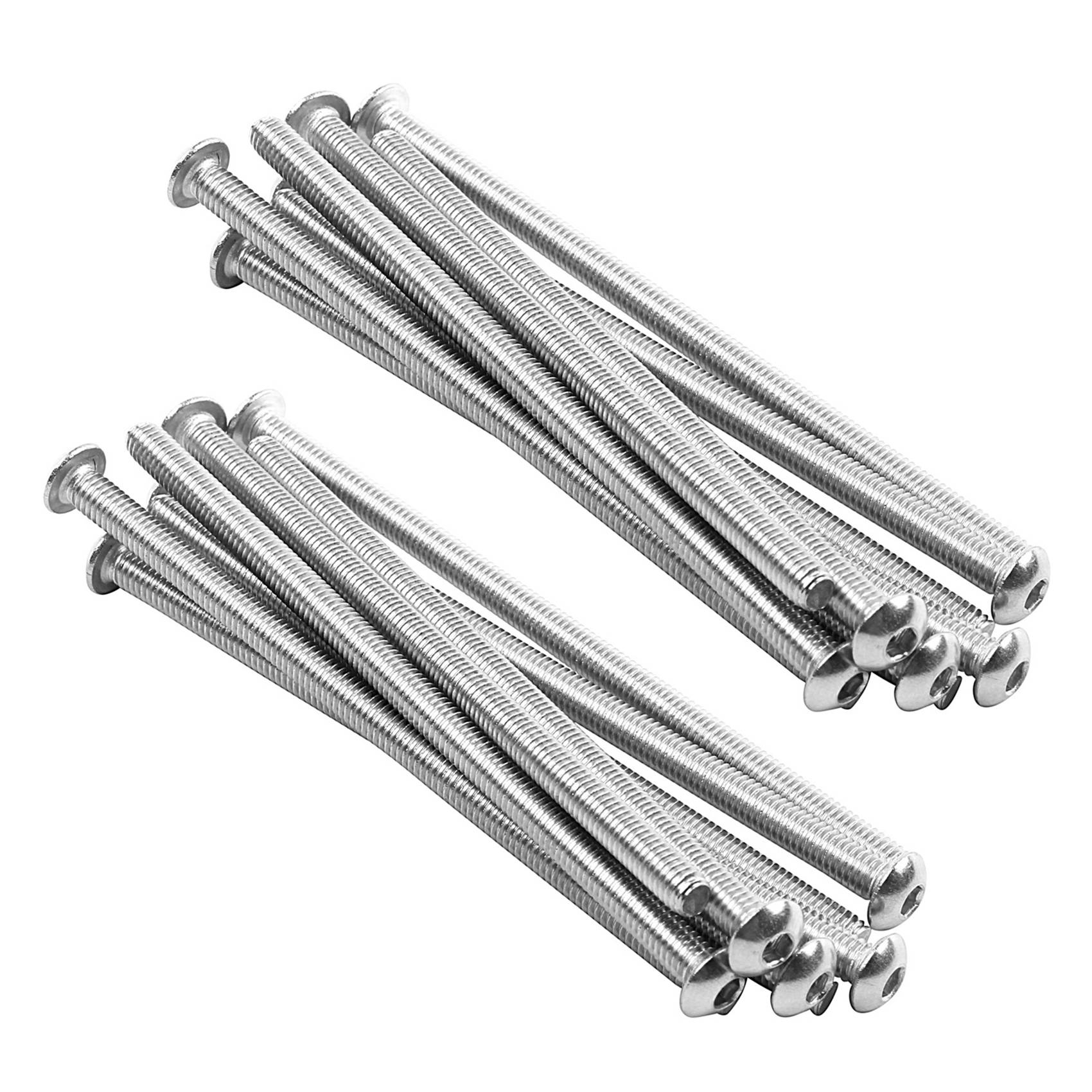 NAMUNY Stainless Steel Button Screw, Hex Socket Bolts Type: / 4mm Bolt Size: x 80mm Your Pack Quantity:20