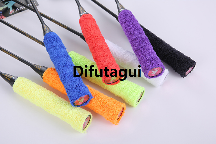 Difutagui {FAST SHIPPING} Badminton Pu Grip Towel Grip Extra Soft Micro Fiber Cotton 2025 New Badminton Pu Grip Anti Slip Sweat Absorb Replacement Grip Kain