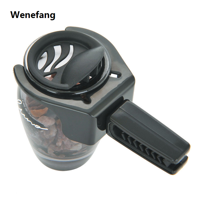 Wenefang Vent Clip Zeolite Fragrance Diffuser Interior Car Air Freshener 2025 New Perfume Aroma Glass Jar Auto Accessorie Lemon Jasmine Ocean
