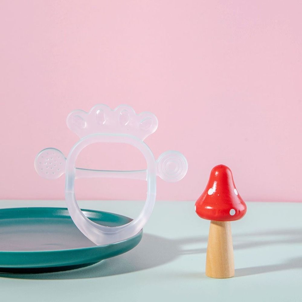 Cute Silicone Teether Gloves Washable Training Grip Hand Teether Carrot Shape Portable Kids Teething Toys Kids