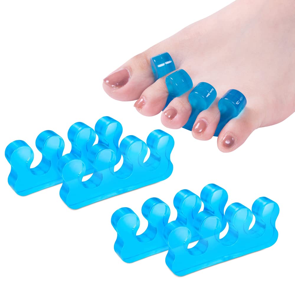 HOT 1Pair Toe Separators for Nail Polish Toe Separator Pedicure Kit Soft Silicone Toe Spacers for Foot Care