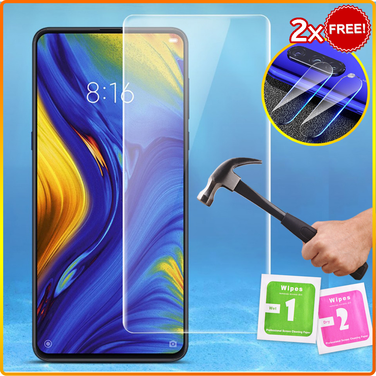 9H Nano Flexible Tempered Glass Screen Protector For Xiaomi Mi 9 Pro, 9 Lite, A3, 7A, CC9, CC9e, 9T Pro, 9T, 9SE, 9, Play, Mix 3, 8 Pro, 8 Lite, Black Shark 2 Pro, Black Shark 2, Black Shark Helo, Pocophone F1, Black Shark