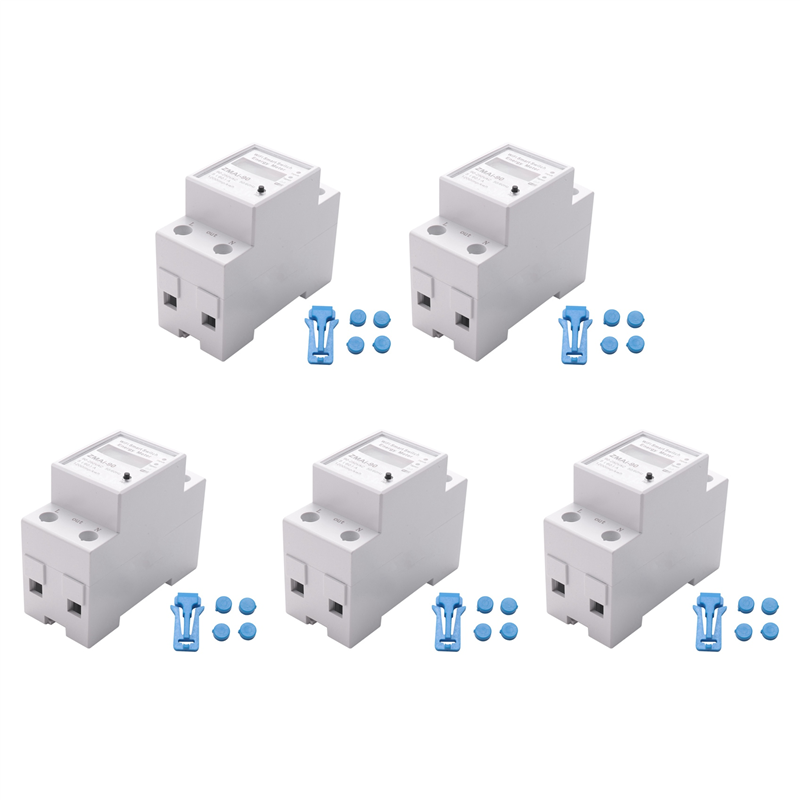 5X Smart Energy Meter Tuya WDS688 Wifi Single Phase Energy Meter Mobile App Household Electric Meter 5-60A