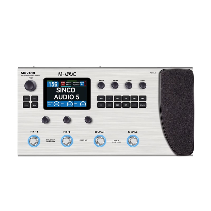 MK300 Guitar Multi-Effect Processor ANN Neural Modeling 120AMP Drum MIDI DAW