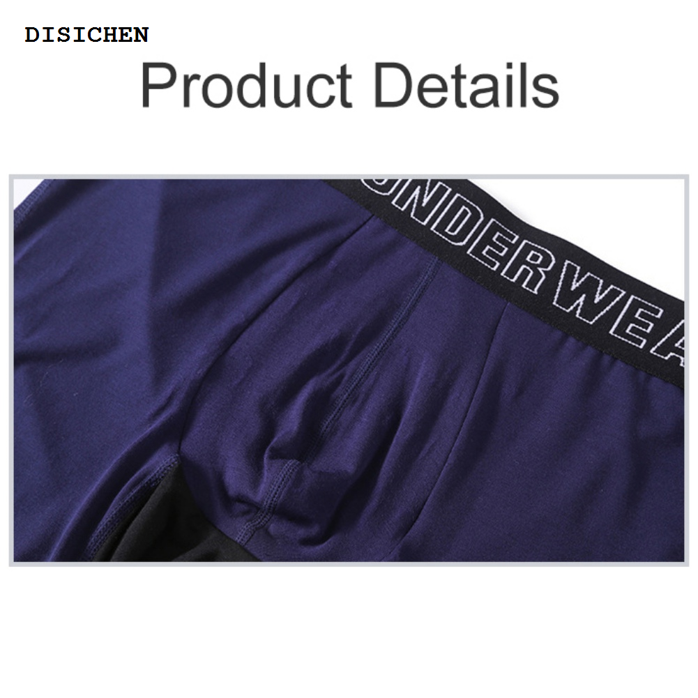DISICHEN New style 3 Pieces Men’s Underwear boxer briefs Soft Comfortable Bamboo Viscose Underwear Trunks (3 Pack) L-5XL