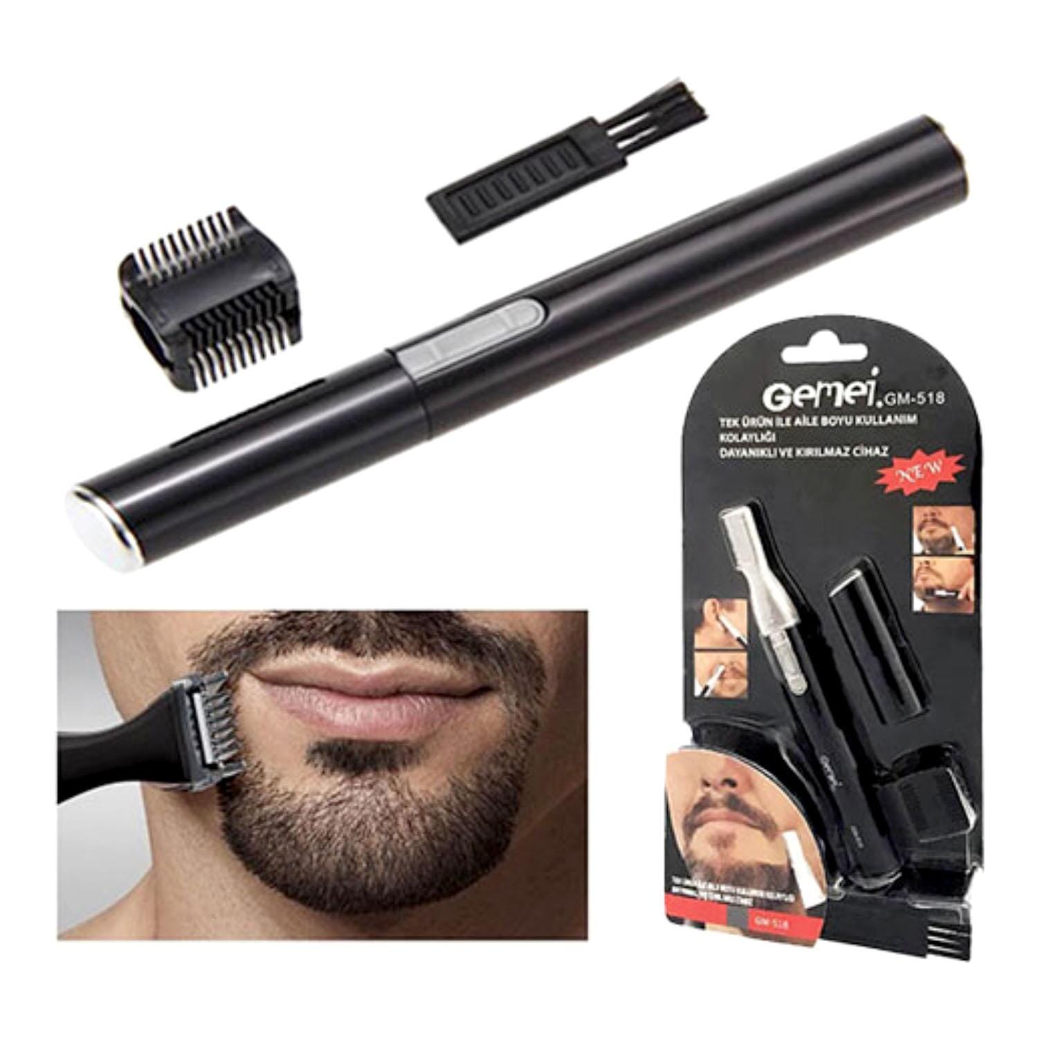 Gemei Ear Nose And Facial Hair Trimmer