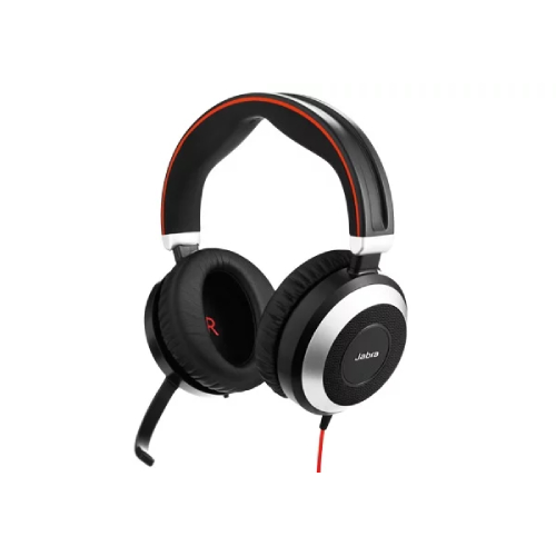 Jabra Evolve 80 UC Wired Headset Professional Telephone Headphones with Unrivalled Noise Cancellation