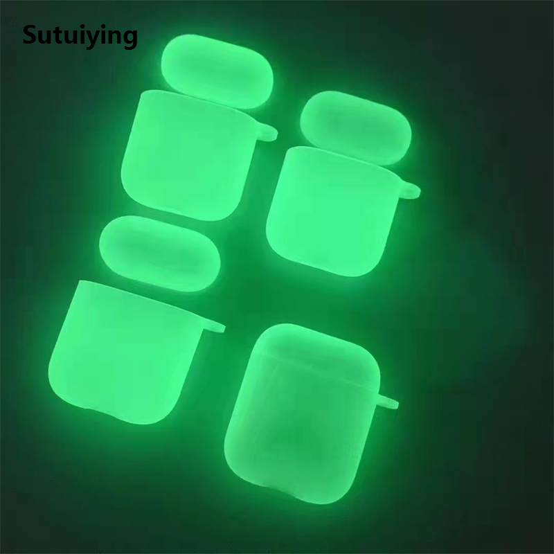 DISICHEN 2025 New Night Light Luminous Silicone Soft Earphone Case for Apple Airpods 3 2 1 Pro 2 Headphone Cover for Air Pods Pro2 3rd Generation
