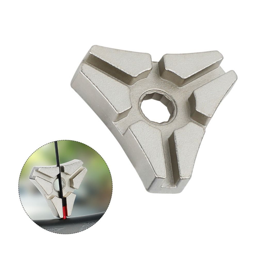 Wheel Maintenance Carbon Steel Triangle 6-port Spoke 3.23/3.3/3.45mm Silver Bike Wire Wrench Adjustment Nipple Spanner Wheel Rim