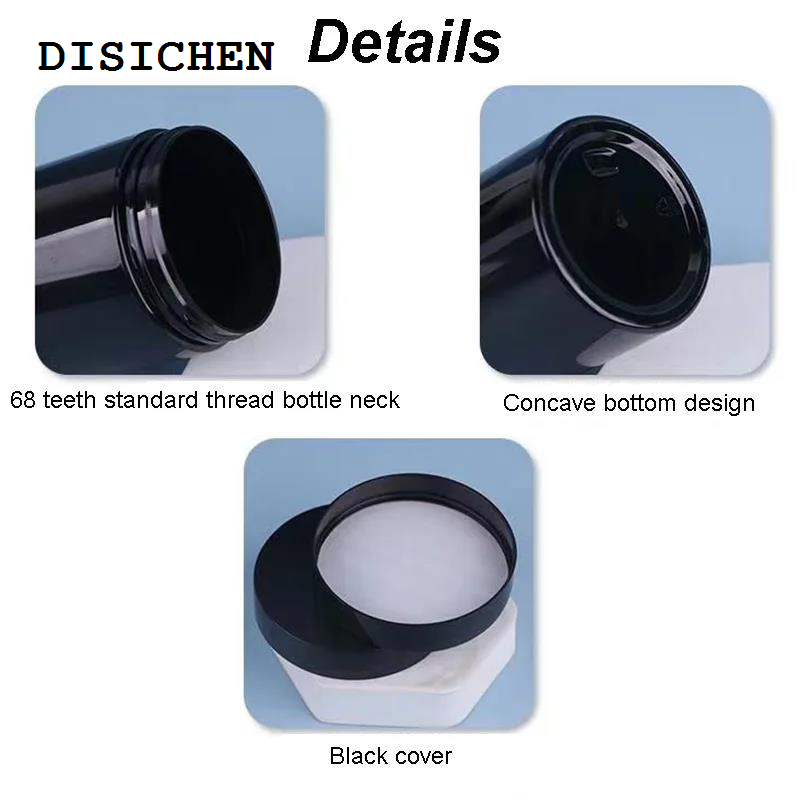 DISICHEN High Quality 20pcs Plastic Cosmetics Jar Makeup Box Refillable Sample Bottles Lotion Face Cream Container 50ml 100ml 120ml 150ml 200ml 250ml