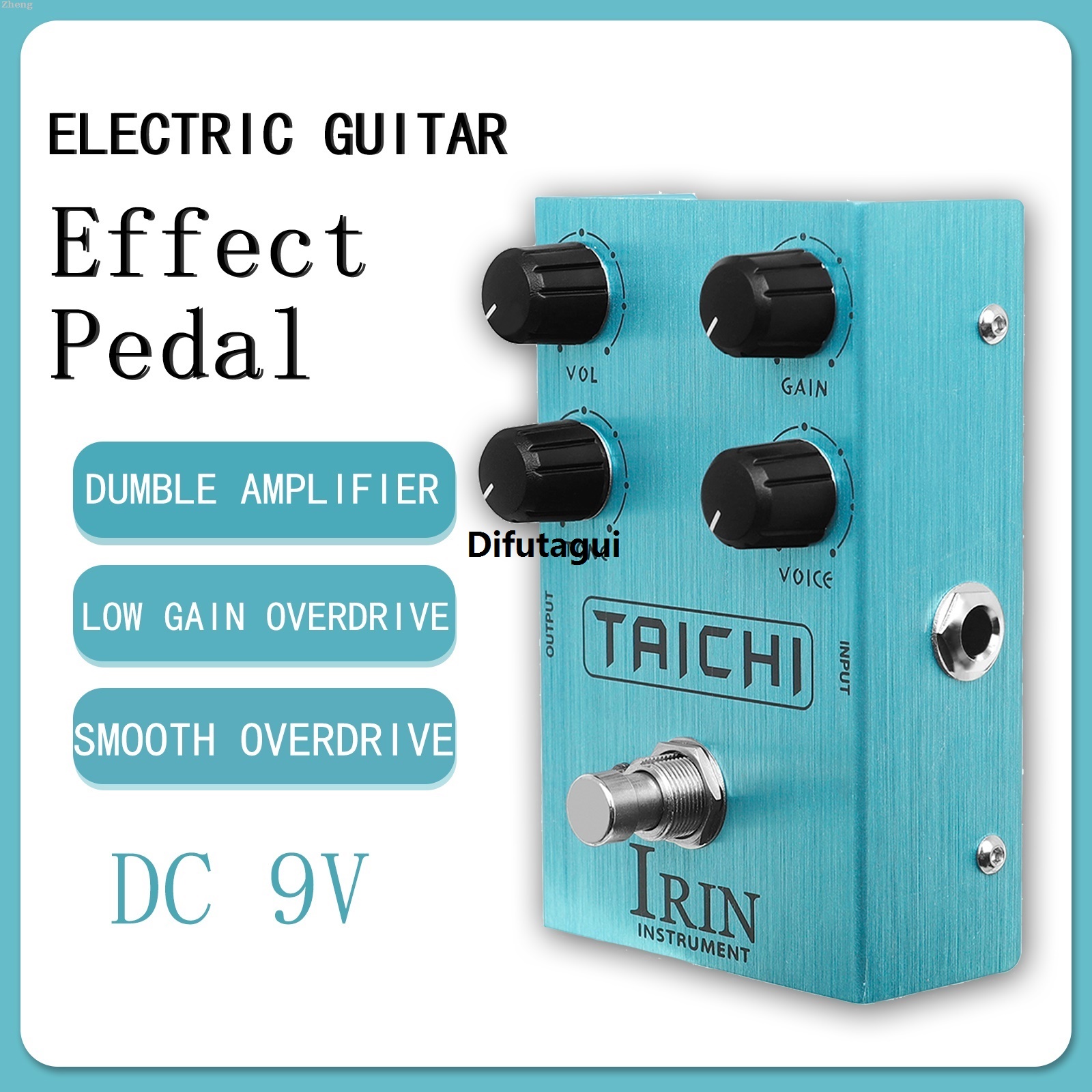 Difutagui Zheng True Amp Dumble Pedal Effect 38－Anirin Talchi Electric Guitar Hot Selling 2025 New Low Gain Overdrive Effect Bypass Pedal Guitar Accessories