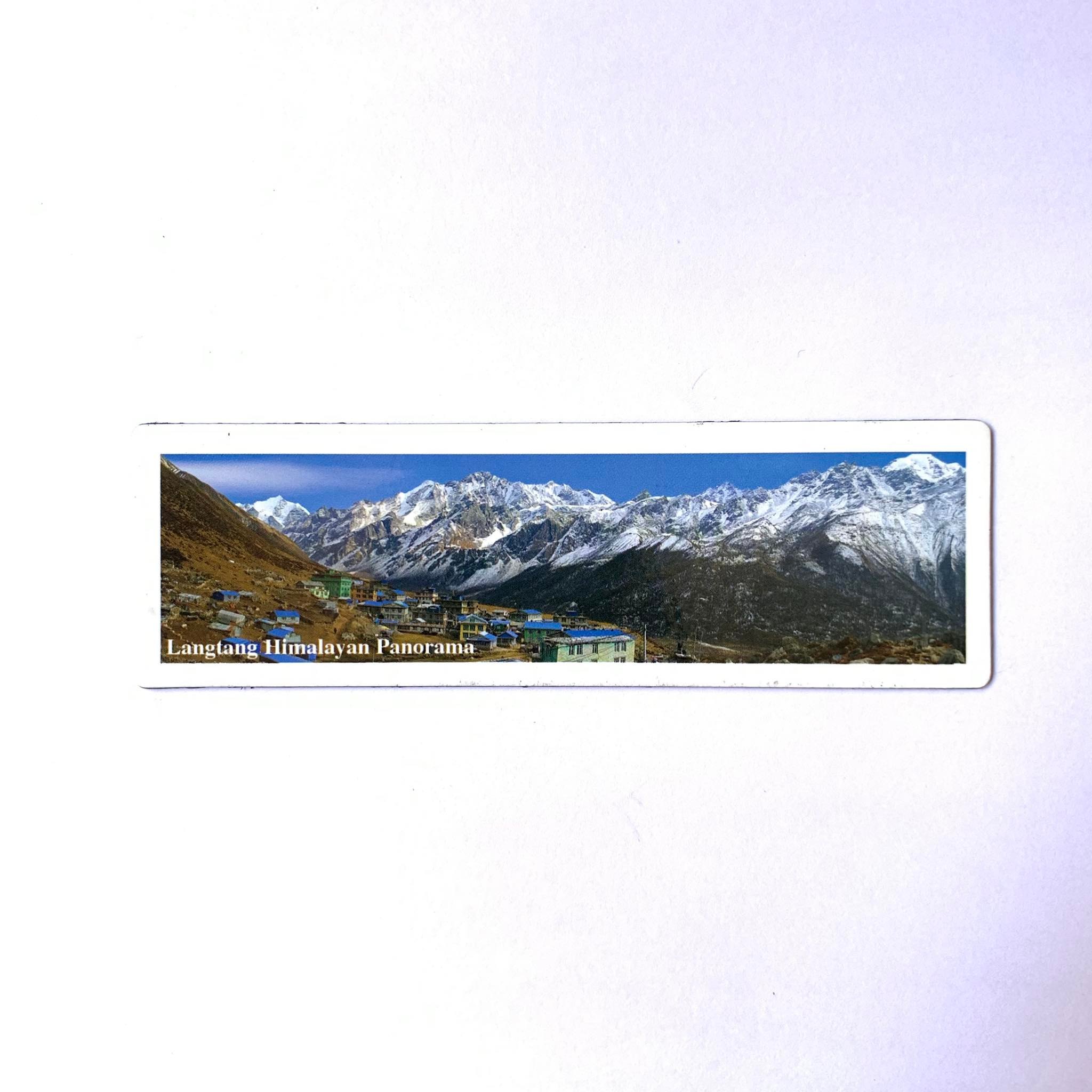 Fridge Magnet with Langtang Himalayan Panorama (13.5cm)