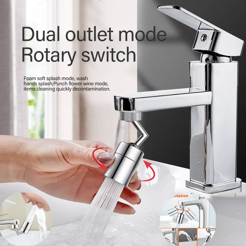 Universal Splash Filter Faucet - 360 ~ 720 Degree Rotatable By Trendwave