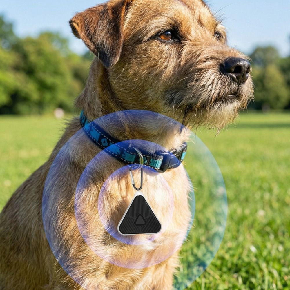 Durable Electronic Portable Ultrasonic Pest Mini Rechargeable Outdoor Pest ControI Round/Triangle with Mountaineering Buckle Pet Deworming Pendant Summer