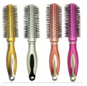 Professional Round Hair Brush with Soft Nylon Bristles - Perfect for Blow Drying, Curling, Straightening & Adding Volume - Heat-Resistant and Anti-Static Design