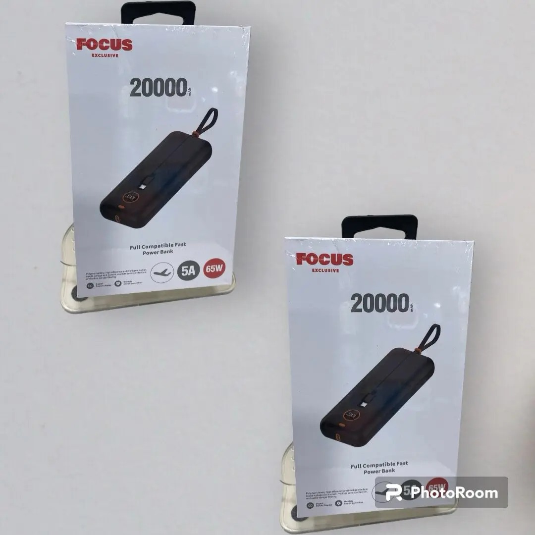Focus Full Compatible Fast Power Bank (20000 mAh)