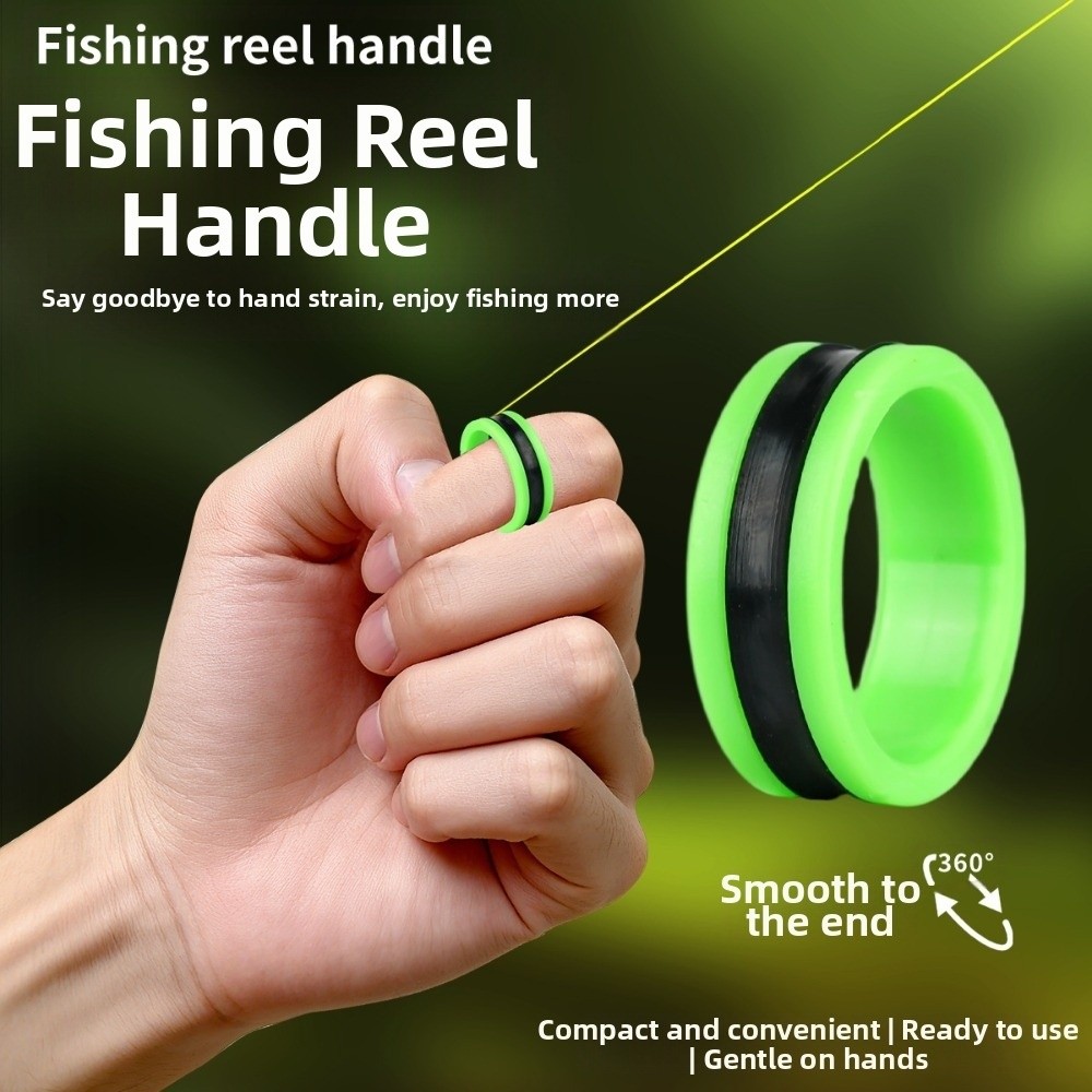 Professional Anti-slip Fishing Line Puller Knotting Device Plastic Hand Protection Pull Line Ring Portable Fast Line Dragger Fishing Tools