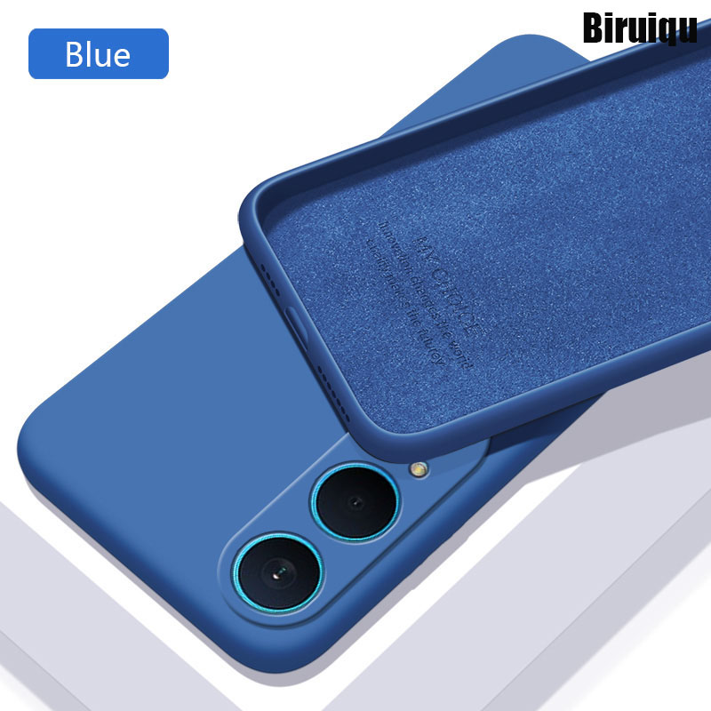 Biruiqu For OnePlus 12 Case Liquid Silicone Soft Gel Rubber Shockproof Cover