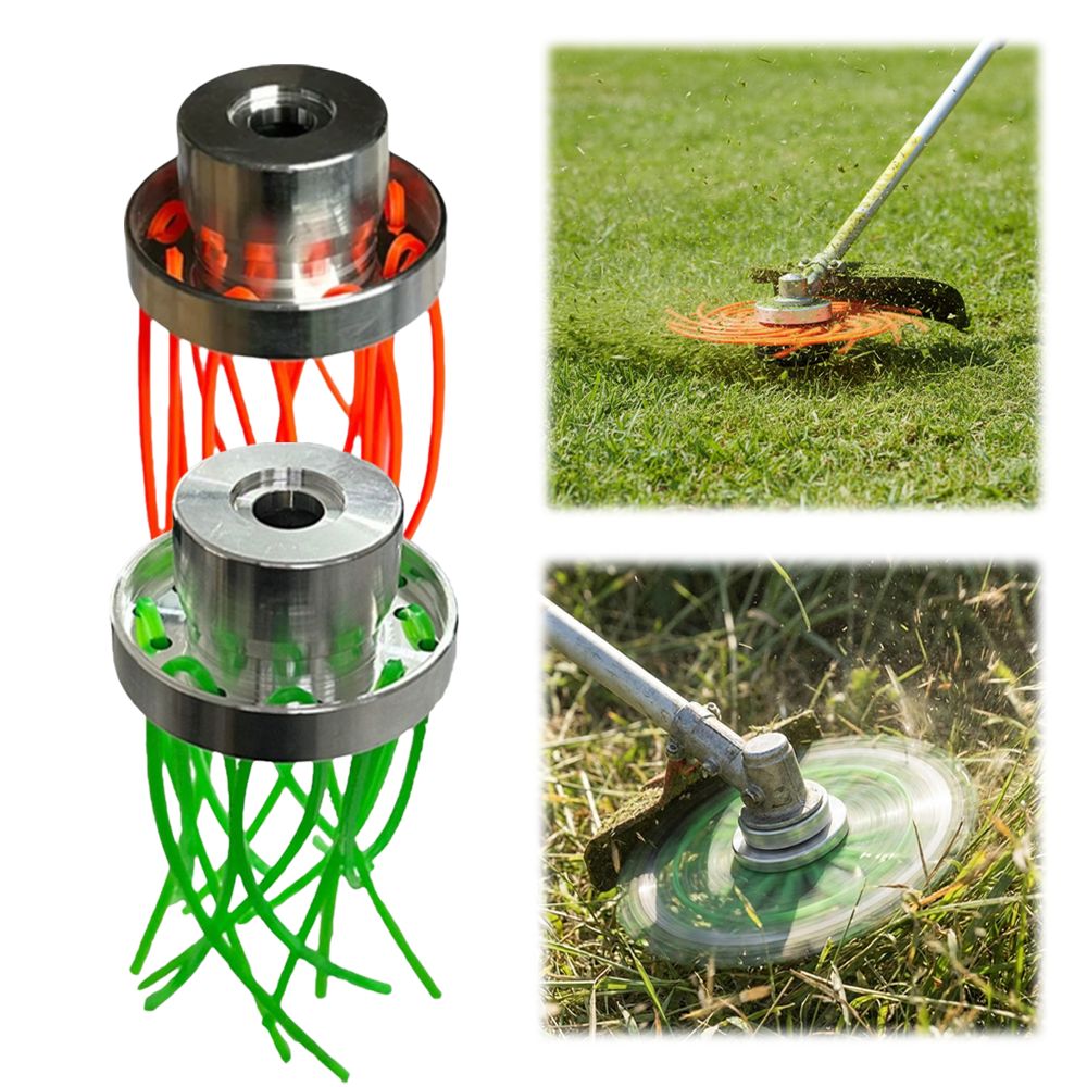 Hot-selling Aluminum Alloy Aluminum Porous Lawn Head 32 Square Grass Ropes 3 Discs Grass Cutting Head Mowing Line Replacement Parts Lawn Mower Head Lawn Care
