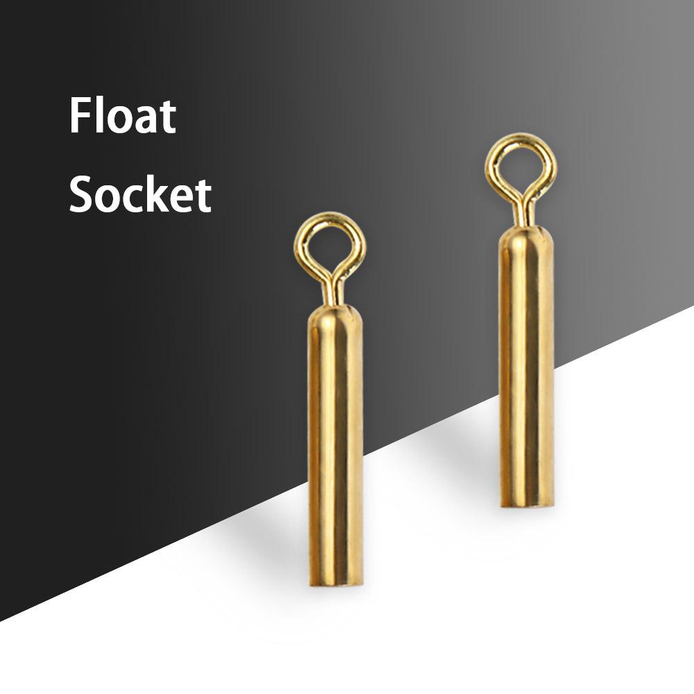 10 pcs Buoy Bobber Coppper Fishing Float Holders Freely Rotating 360 Degree Roating 360 Degree Freely Float Holders Color Wear Resistance Fixed Tube Fishing Race