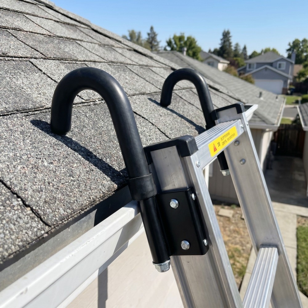 Fixing gadget Aluminum alloy Ladder Hook Rotatable Anti-slip Ladder Bracket Reinforced Ladder Fastener Stair ladder use