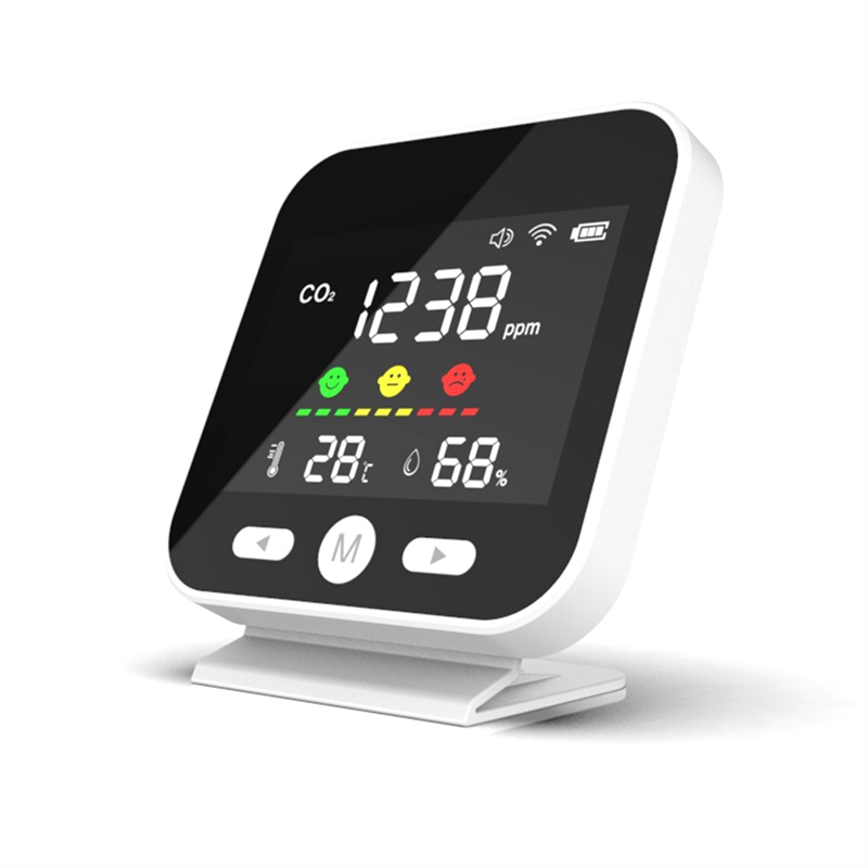 NAMUNY Tuya WiFi Air Quality Monitor CO2 Carbon Dioxide Meter Temperature Humidity Measuring Detector NDIR Infrared Tester
